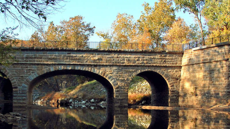 Catoctin Aqueduct in autumn