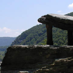 Jefferson Rock on the Appalachian Trail