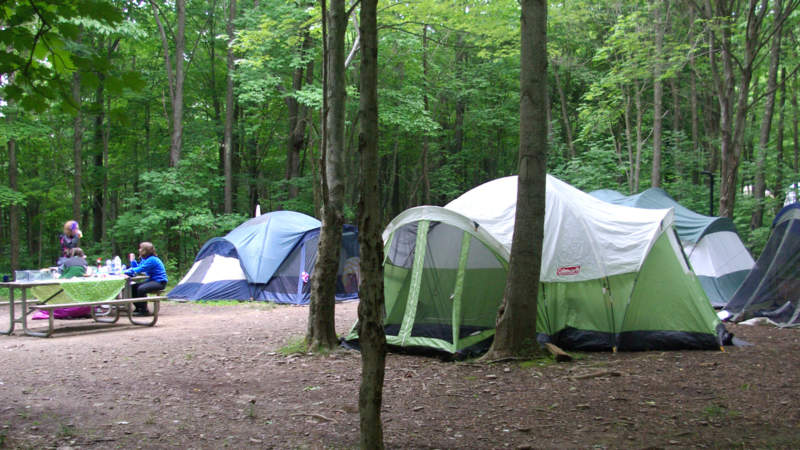 Tents at Kentuck Knob Campground