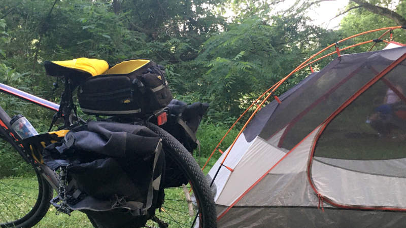 Tent at Roundbottom Hiker-Biker Campground