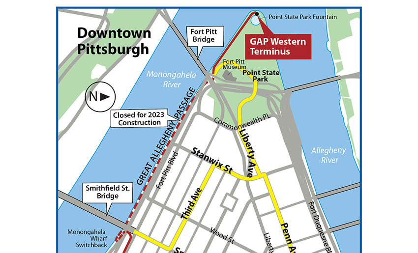 2023 Downtown Pittsburgh GAP Construction